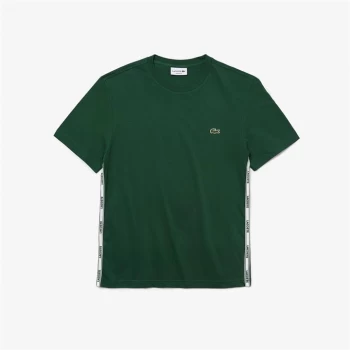 Lacoste Tape Sleeve T Shirt - Green