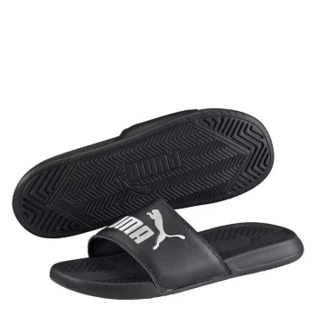 Puma Popcat Mens Sliders - Black/White