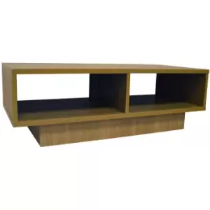 Watsons - Compact Double Cubby tv Media Coffee Table - Oak - Oak