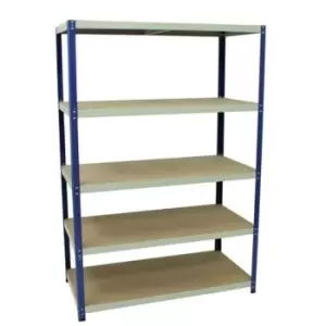 Slingsby Boltless Steel Shelving With MDF Shelves - 265kg - 1770 x 1200 x 600 mm