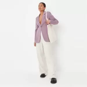 Missguided Tailored Skinny Blazer - Purple