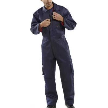 Click Workwear Quilted Boilersuit Navy Blue Size 48 Ref QBSN48 Up to 3