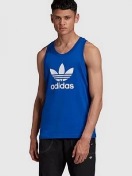 adidas Originals Trefoil Tank - Blue, Size XL, Men