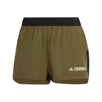 adidas Terrex Trail Running Shorts Womens - Green