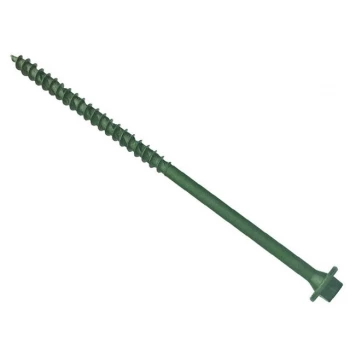 Forgefix Hexagonal Torx Timber Screws Green 7mm 200mm Pack of 50