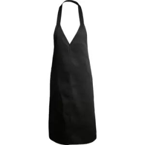 Bullet Verona V Neck Apron (One Size) (Solid Black)