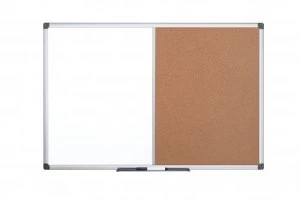 Bi-Office Maya Alu Frame Combo Brd Cork/Magntic 180x120cm