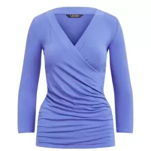 Lauren by Ralph Lauren Alayja three quarterSleeve Top - Blue