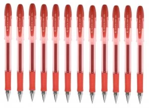 Q-Connect Red Quick Dry Gel Pen (12 Pack)