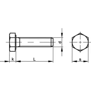 M8X60 Hex Head Set Screw H/D Galvanised (GR-8.8)