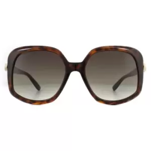 Fashion Havana Black Brown Gradient Sunglasses