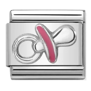 Nomination CLASSIC Silvershine Symbols Pink Dummy Charm 330202/39