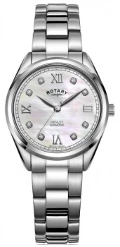 Rotary Womens Henley Stainless Steel Bracelet Diamond Watch