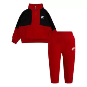 Nike half Zip Top And Pants Set Baby Boys - Red