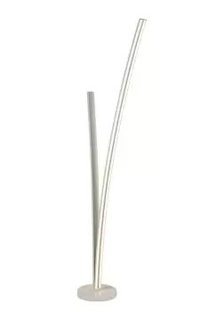 2 Light Floor Lamp Dimmable, 16W, 20W LED, 4000K, 2270lm, White