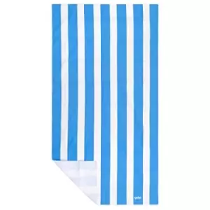 Yello Blue Stripe Quick Drying Towel Blue/White