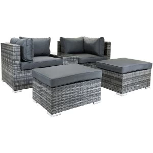 Charles Bentley Napoli Multifunction Rattan Lounge Set