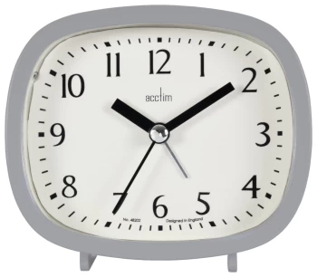 Acctim Hilda Retro Alarm Clock - Pigeon Grey