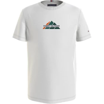 Tommy Hilfiger Mountain T Shirt - White YBR