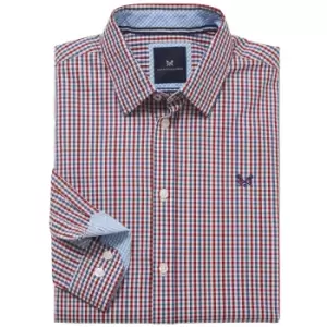 Crew Clothing Mens Tattersall Shirt Red/Blue XL