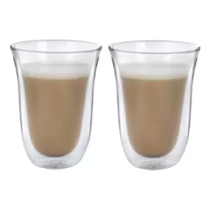 Set of 2 Double-Walled Latte Mugs