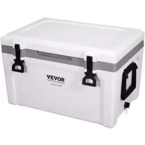 VEVOR Insulated Portable Cooler, 52 qt, Holds 50 Cans, Ice Retention Hard Cooler with Heavy Duty Handle, Ice Chest Lunch Box for Camping, Beach, Picni