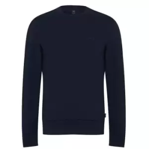 Boss Lamont Crew-neck Sweatshirt - Blue