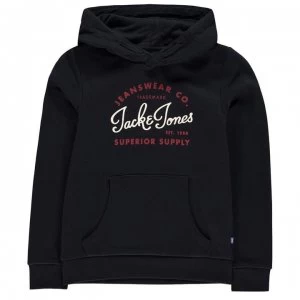 Jack and Jones Essentials Logo Hoodie Junior - Navy Blazer