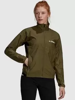 adidas Wind Jacket, Khaki Size XS Women