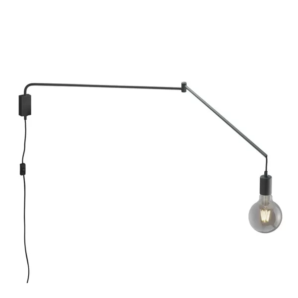 Line Modern Wall Lamp Black Matt