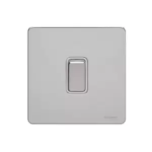 Schneider USFP 16A 1G 2W Retractive Switched White Insert Polished Chrome - GU1412RWPC