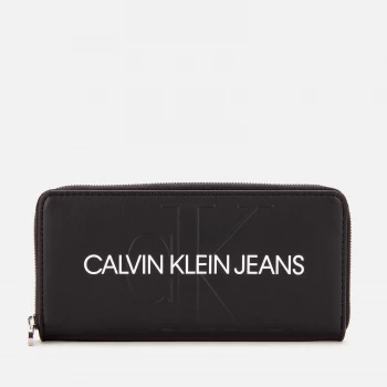 Calvin Klein Jeans Womens Zip Around Wallet - Black