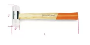 Beta Tools 1390N Nylon Face Hammer Hickory Shaft 35mm Face 013900535