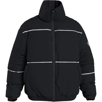 Calvin Klein Jeans Piping Puffer Jacket - Black BEH