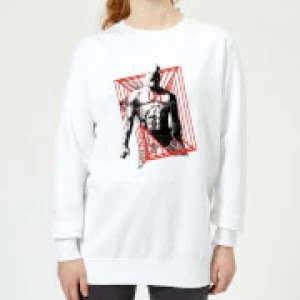 Marvel Knights Daredevil Cage Womens Sweatshirt - White - S