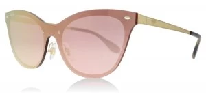 Ray-Ban Blaze Sunglasses Gold/Pink Mirror 043/E4 43mm