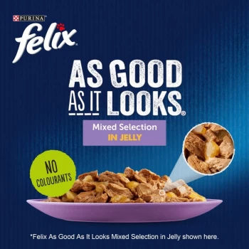 Felix As Good As It Looks Pouches in Jelly Mega Pack 88 x 100g - Mixed Selection