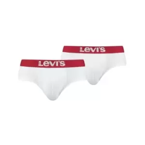 Levis Pack Solid Briefs - White