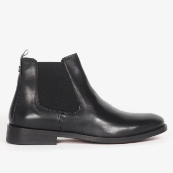 Barbour Mens Bedlington Leather Chelsea Boots - Black - UK 11