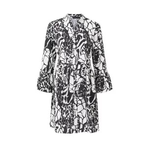 Mela London White Printed 'Delta' Shirt Dress - 8