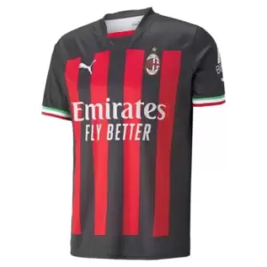 Puma AC Milan Home Shirt 2022 2023 Adults - Black