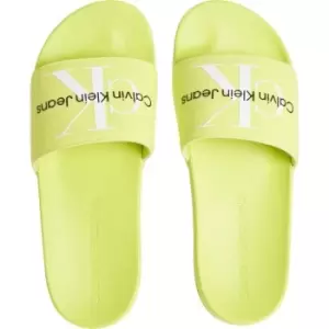 Calvin Klein Jeans Monogram Slide - Yellow