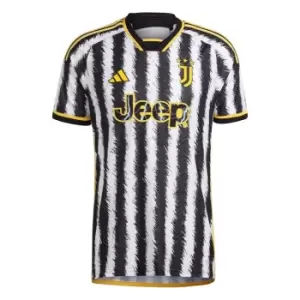 adidas Juventus Authentic Home Shirt 2023 2024 Adults - Black