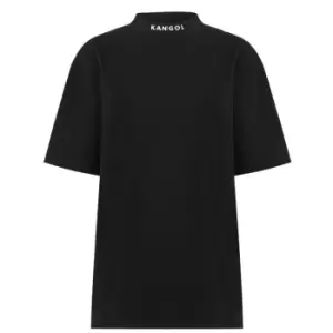 Kangol Neck Logo T Shirt Womens - Black