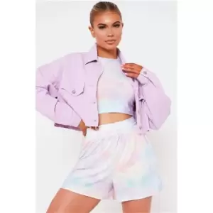 I Saw It First Multi Tie Dye High Waisted Loose Fit Shorts - Multi