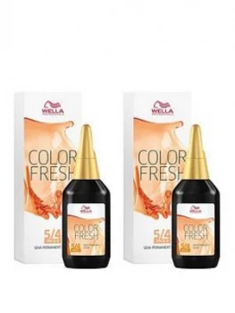 Wella Wella Professionals Color Fresh Semi-Permanent Colour Light Red Brown 75ml Duo Pack