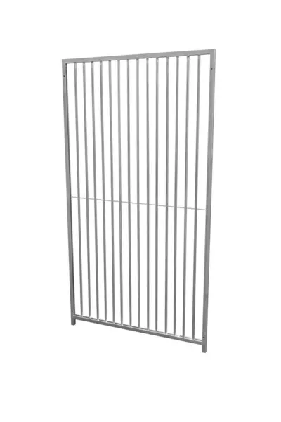 Monstershop 1m Dog Run Panel - 5cm Bar Spacing Silver