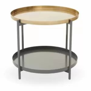 Interiors By Ph Coffee Table Matt Gold/Grey Enamel