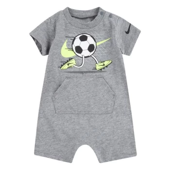 Nike Graphic Romper - Carbon Heather