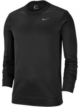 Mens Nike Therma Crew Jumper Black